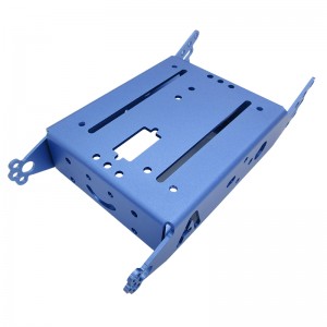 Niestandardowe przetwarzanie części aluminiowych z blachy metalowej z anodowanym wykończeniem.